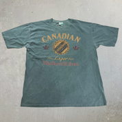 J- Vintage Molson Canadian What Beer's All About Graphic Single Stitch Tee - L