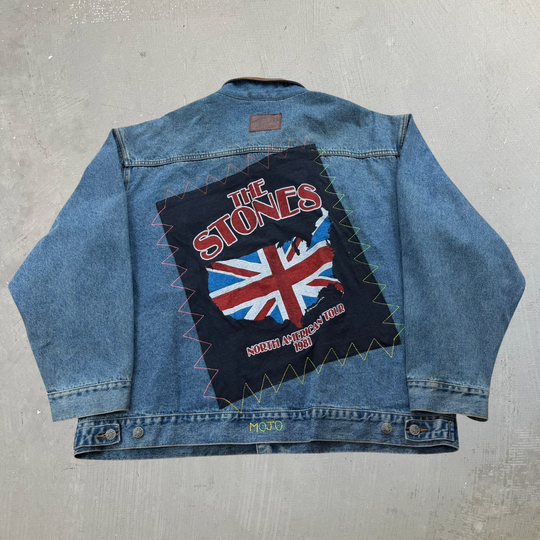 J- HOM Rolling Stones US Tour Reworked Denim Jacket - 3XL