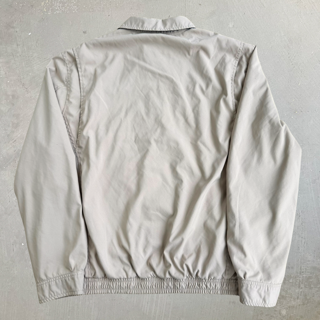 Vintage Polo RL Embroidered Logo Beige Harrington Lightweight Jacket - L