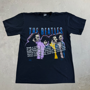 J- Vintage '94 The Beatles Graphic Backstage Pass Tag Single Stitch Tee - M