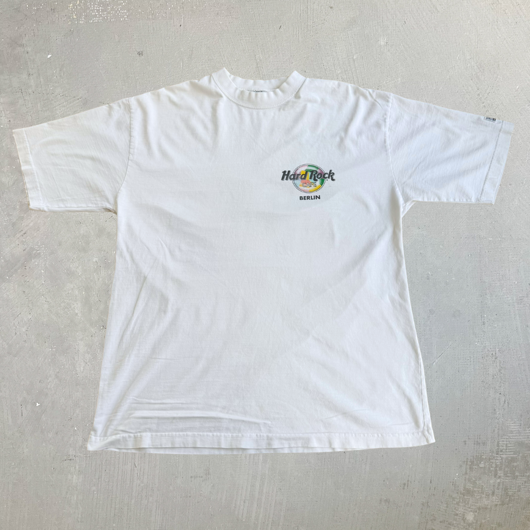J- Vintage 90s Hard Rock Cafe Berlin Graphic Tee - L