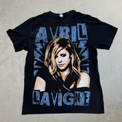 J- Vintage '11 Avril Lavigne The Black Star Tour Picture Tee - L