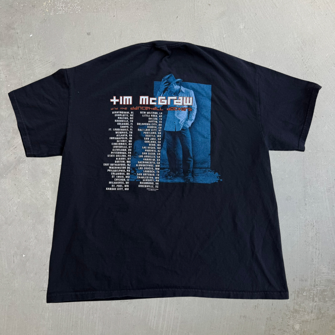 J- Vintage '03 Tim McGraw And The Dancehall Doctors Tour Graphic Tee - L