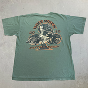J- Vintage '10 Daytona Beach Bike Week 69th Anniversary Graphic Tee - L