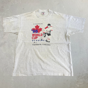 J- Vintage '96 World Cup Of Hockey Toronto Graphic Made In USA Single Stitch Tee - XL
