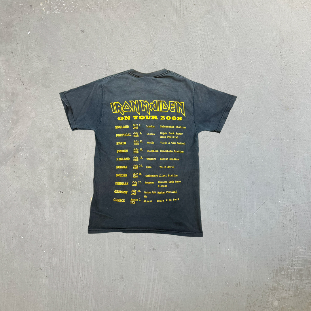 F- 08' Iron Maiden Somewhere Back In Time Tour Tee