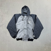 F- Vintage Oakland Raiders NFL Starter Zip Up Winter Jacket