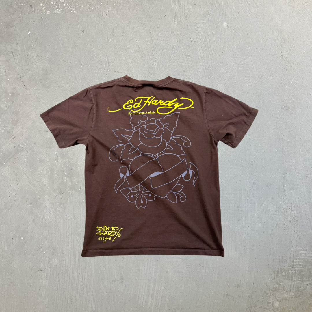 F- Vintage Ed Hardy Not Dead Eagle & Text Graphic Tee