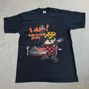 J- Vintage Looney Tunes '94 Tazmanian Devil BBQ Graphic Made In USA Single Stitch Tee - L