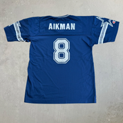 J- Vintage Dallas Cowboys NFL Troy Aikman Champion Jersey - Youth L (14-16)