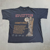 J- Vintage Led Zeppelin Stairway To Heaven Text & Graphic Tee - L