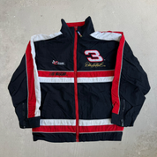 Vintage 90s Kids Nascar Dale Earnhardt Light Weight Zip Up Jacket - Kids M