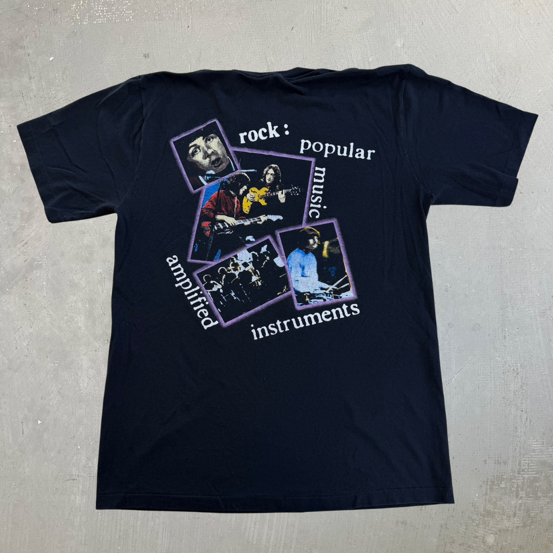 J- Vintage '94 The Beatles Graphic Backstage Pass Tag Single Stitch Tee - M