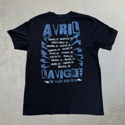J- Vintage '11 Avril Lavigne The Black Star Tour Picture Tee - L