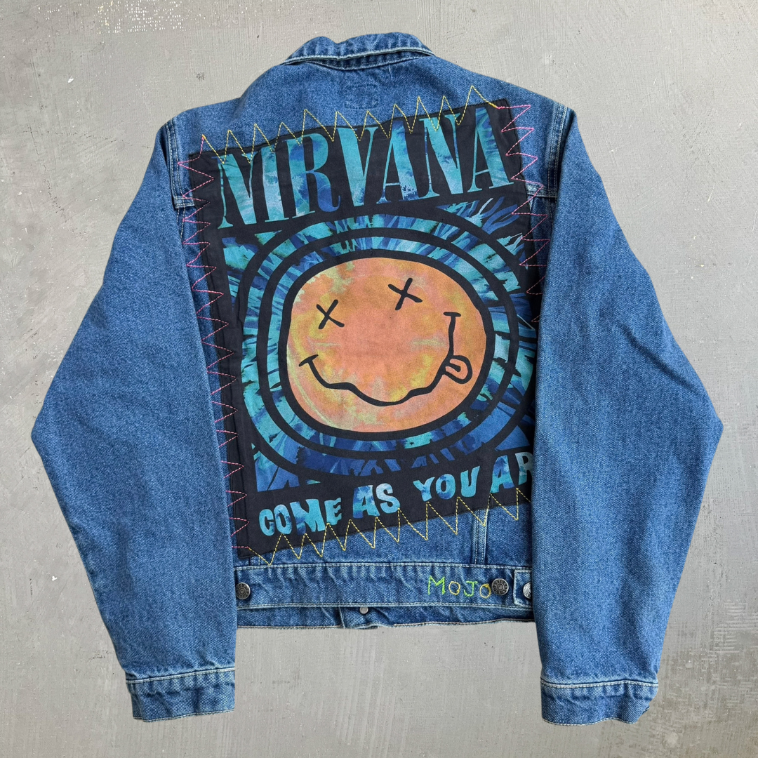 HOM Nirvana Come As You Are Reworked Denim Jacket - M