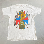 J- Vintage '91 Allman Brother's Band Shades Of The World Tour Made In USA Single Stitch Hanes Tag Tee - XL