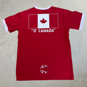 J- Vintage Adidas Canada National Soccer Team Text Ringer Tee - M
