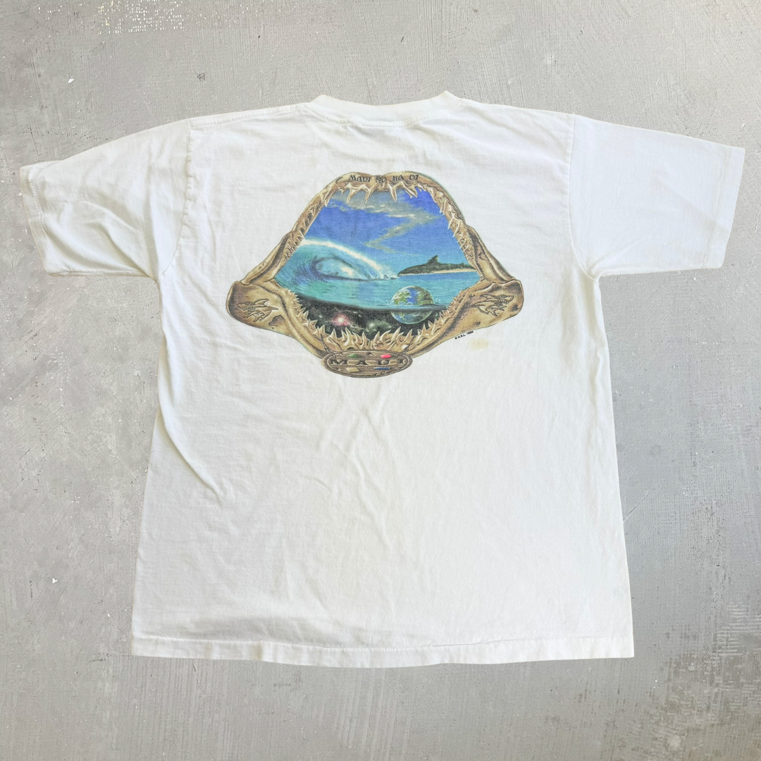 J- Vintage Maui & Sons Logo & Graphic Made In USA Single Stitch Tee - L
