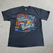 J- Vintage '95 Harley Davidson Quebec Canada Made In USA Single Stitch Tee - L