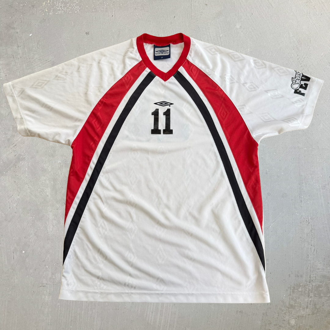 J- Vintage Umbro Scarlet Fever Made In Canada Soccer Jersey - S