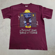 J- Vintage Disney The Twilight Zone Tower Of Terror Mickey Graphic Made In USA Tee - L