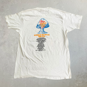 J- Vintage '91 Allman Brother's Band Shades Of The World Tour Made In USA Single Stitch Hanes Tag Tee - XL