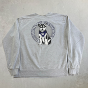 J- University Of Washington Huskies Mascot Graphic Crewneck - 2XL