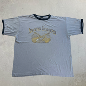 J- Vintage Lynyrd Skynyrd Southern Rock Graphic Winterland Tag Ringer Tee - XL
