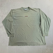 J- Vintage 90s Nike Embroidered Text Graphic Long Sleeve Tee - XL