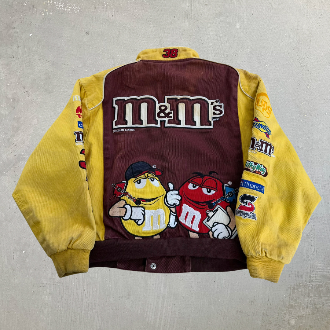 J- Vintage Nascar Jeff Hamilton m&m's Elliott Sadler Racing Jacket - Toddler L