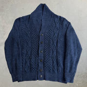 J- Vintage Gap Navy Cardigan Knit Sweater - L