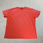 J- Vintage Polo Ralph Lauren Embroidered Logo Single Stitch Tee - 2XL