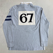 Vintage Polo RL Embroidered Chenille Text Rugby Shirt - M