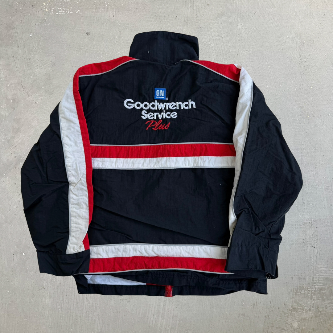 Vintage 90s Kids Nascar Dale Earnhardt Light Weight Zip Up Jacket - Kids M