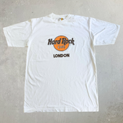 J- Vintage 90s Hard Rock Cafe London Logo Graphic Tee - L