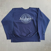 J- Vintage University Of Utah Alumni Embroidered Text Graphic Crewneck - L