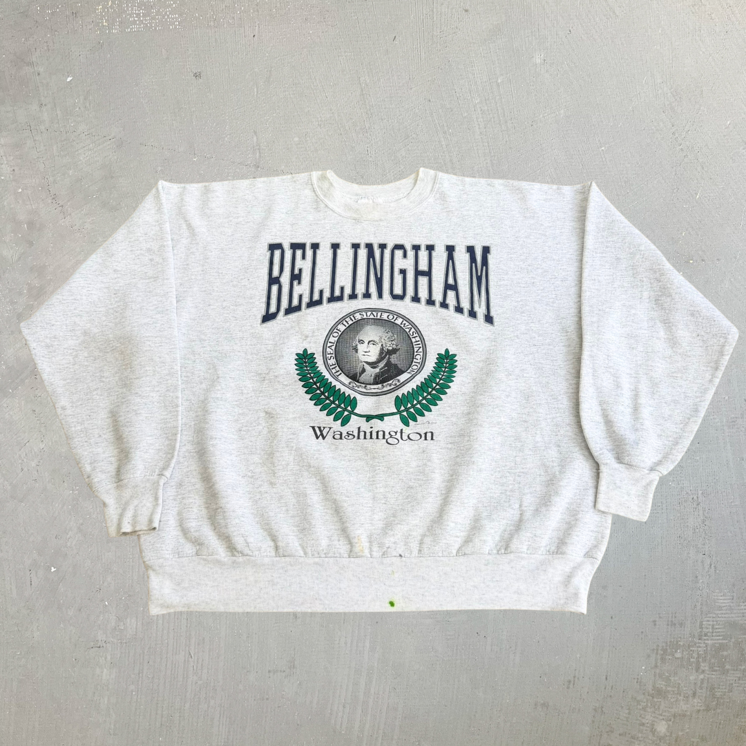 J- Vintage '87 The Seal Of George Washington Bellingham Washington Graphic Crewneck - XL