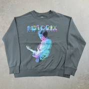 J- Jimi Hendrix Band Of Gypsys Reprint Graphic Crewneck - L