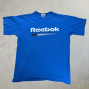 J- Vintage Reebok Athletic text & Graphic Tee - M