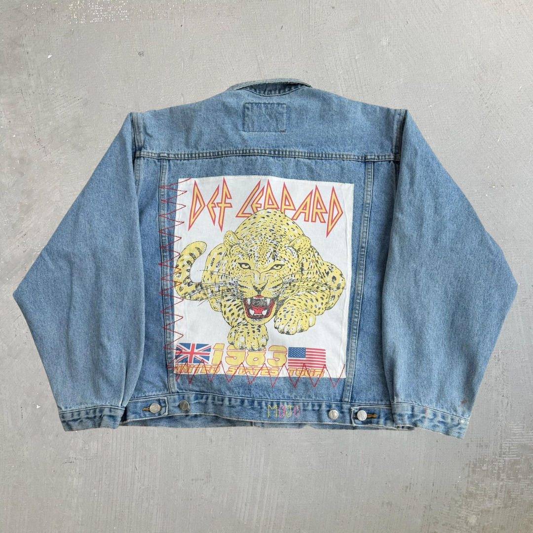HOM Def Leppard United State Tour Reworked Denim Jacket - M