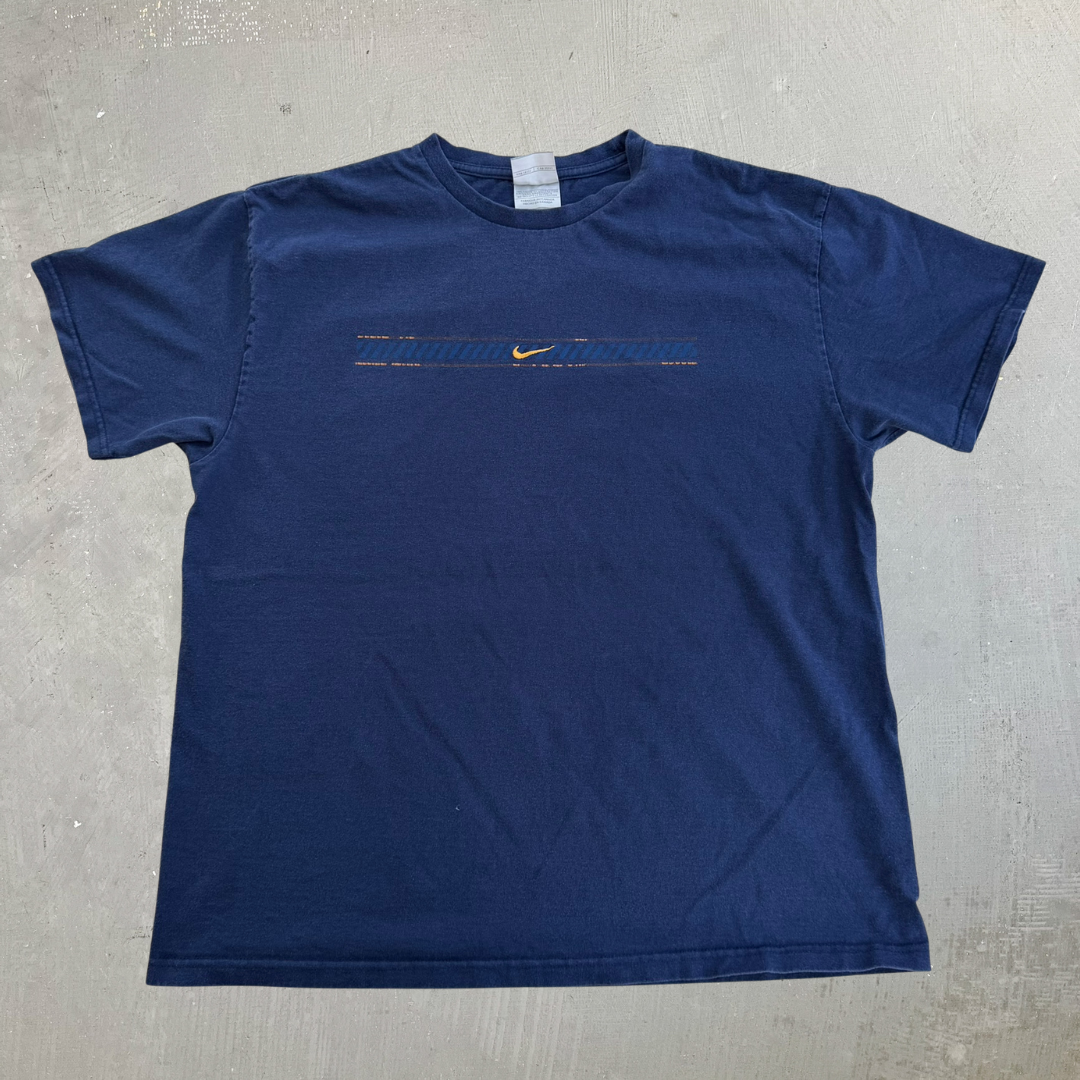 J- Vintage Nike Embroidered Swoosh & Graphic Made In Canada Tee - L