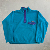 J- Vintage 90s Patagonia Synchilla Snap-T Made In USA Polar Fleece - L
