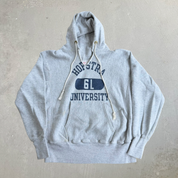 J- Vintage 70s Champion Reverse Weave Hofstra University Made In USA Hoodie - M