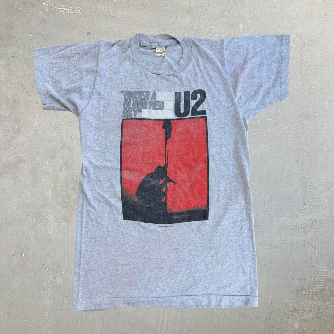 J- Vintage '84 U2 Under A Blood Red Sky Tour Made In USA Single Stitch Tee - S
