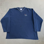 J- Vintage New England Patriots NFL Embroidered Logo Graphic Crewneck - XL
