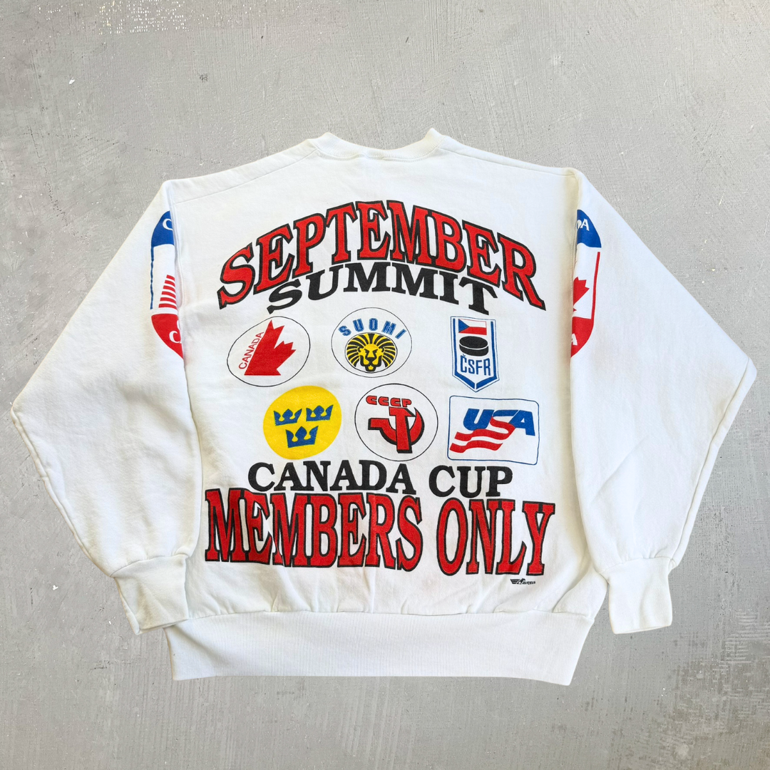 J- Vintage Canada Cub September Summit Members Only Graphic Crewneck - XL