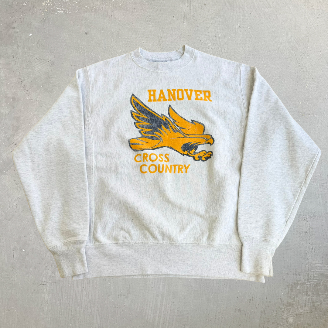 J- Vintage Champion Reverse Weave Hanover Cross Country Graphic Crewneck - M