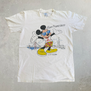 J- Vintage Disney Mickey Mouse San Francisco Graphic Made In USA Single Stitch Tee - M