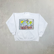 F- Vintage Earth Day Graphic Animal Print Crewneck