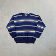 F- Vintage Izod Stripped Knit Sweater